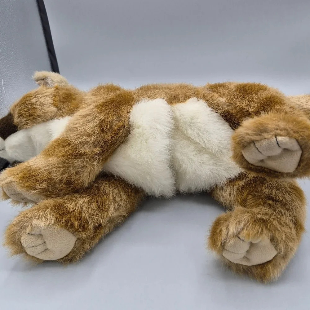 Folkmanis Puppets Mountain Lion Cub Realistic Hand Puppet 3045 Brown Blue Eyes